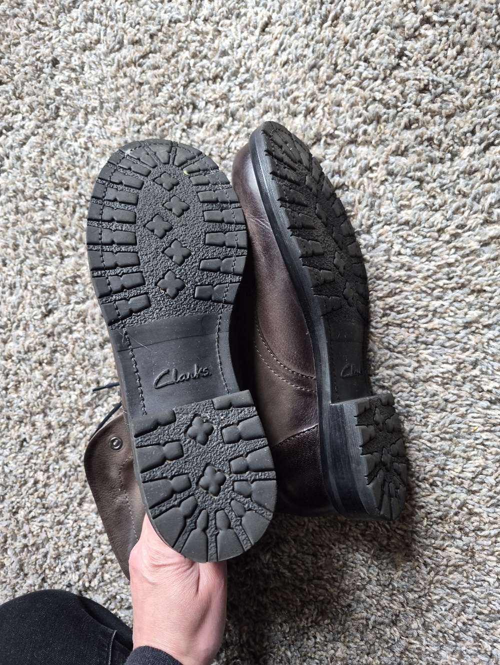 Clarks Leather Lace Up Boot - Picture 4 of 5